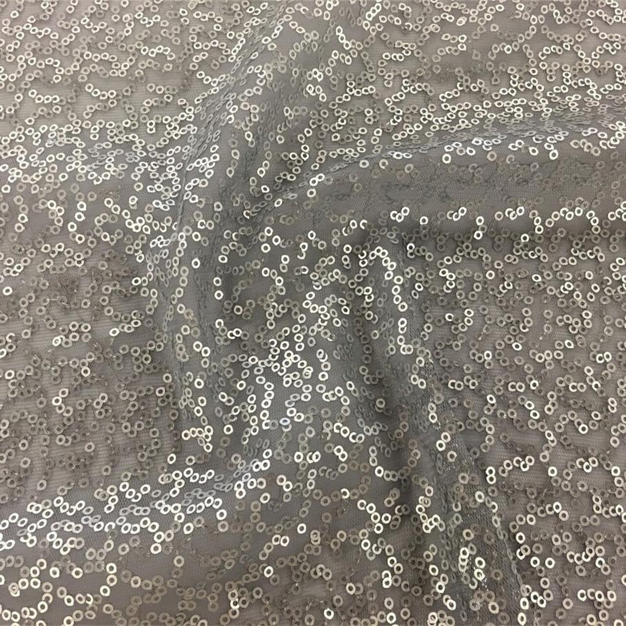 1 Yard Caviar Dreams Stretch Mesh Sequin Fabric Shimmer Lightweight 2 Way Stretch 55 inch Width